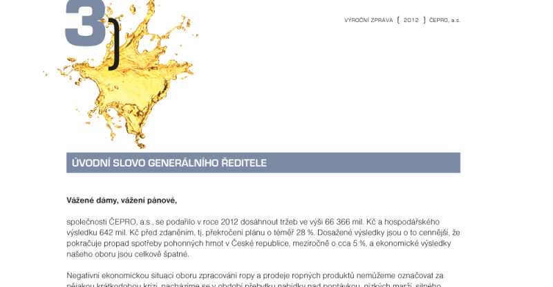 Výroční zpráva jako médium probíhající kampaně?