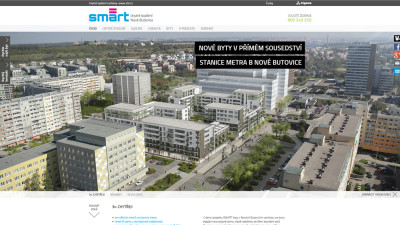Webové stránky<br>developerského projektu<br>SMART Chytré bydlení